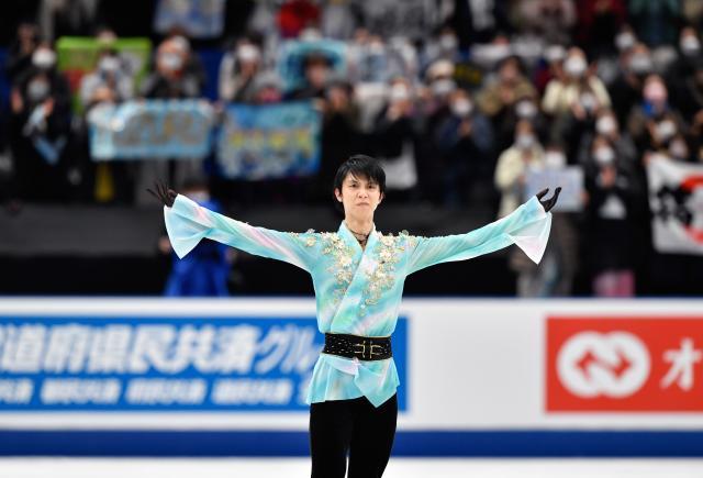 羽生结弦4A降组仍加冕全日六冠王 冬奥剑指两目标